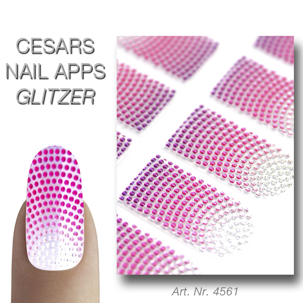 Cesars Nail App 1 Glitzer
